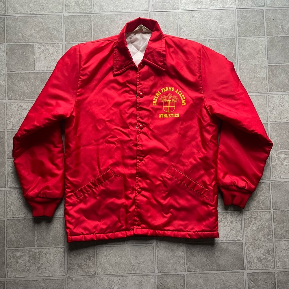 Neff Windbreaker Sports Jacket Vintage Greens Farms Academy Athletics Men’s S
